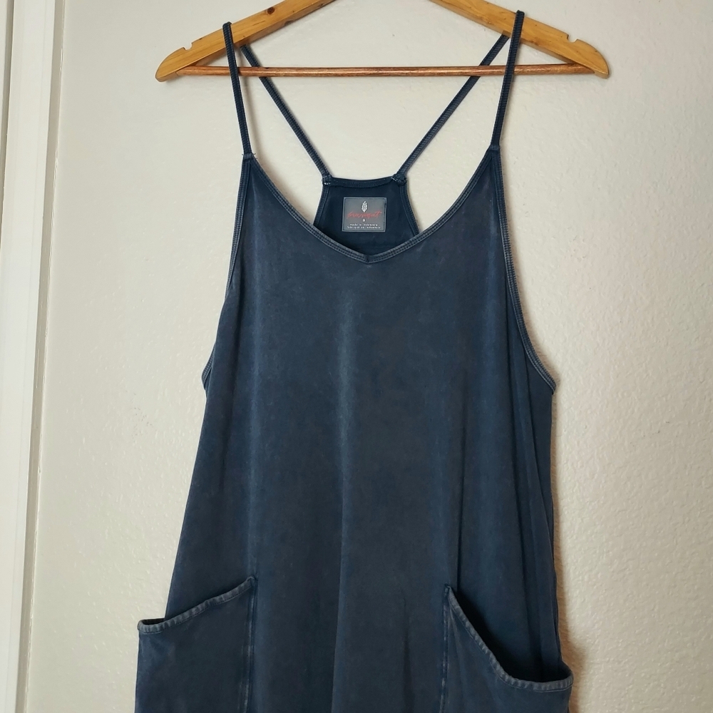Free People Movement Hot Shot Onesie Overalls Blue Size Small - Picture 4 of 15